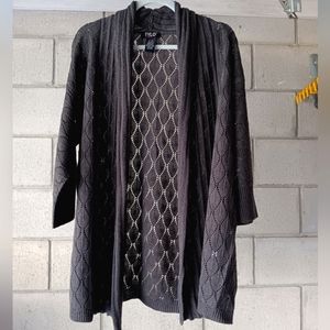 FYLO Cardigan with Open Stitching Size XL
